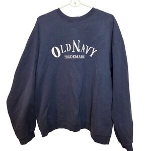 Vintage 90s Y2K Old Navy Logo Sweatshirt Size XL